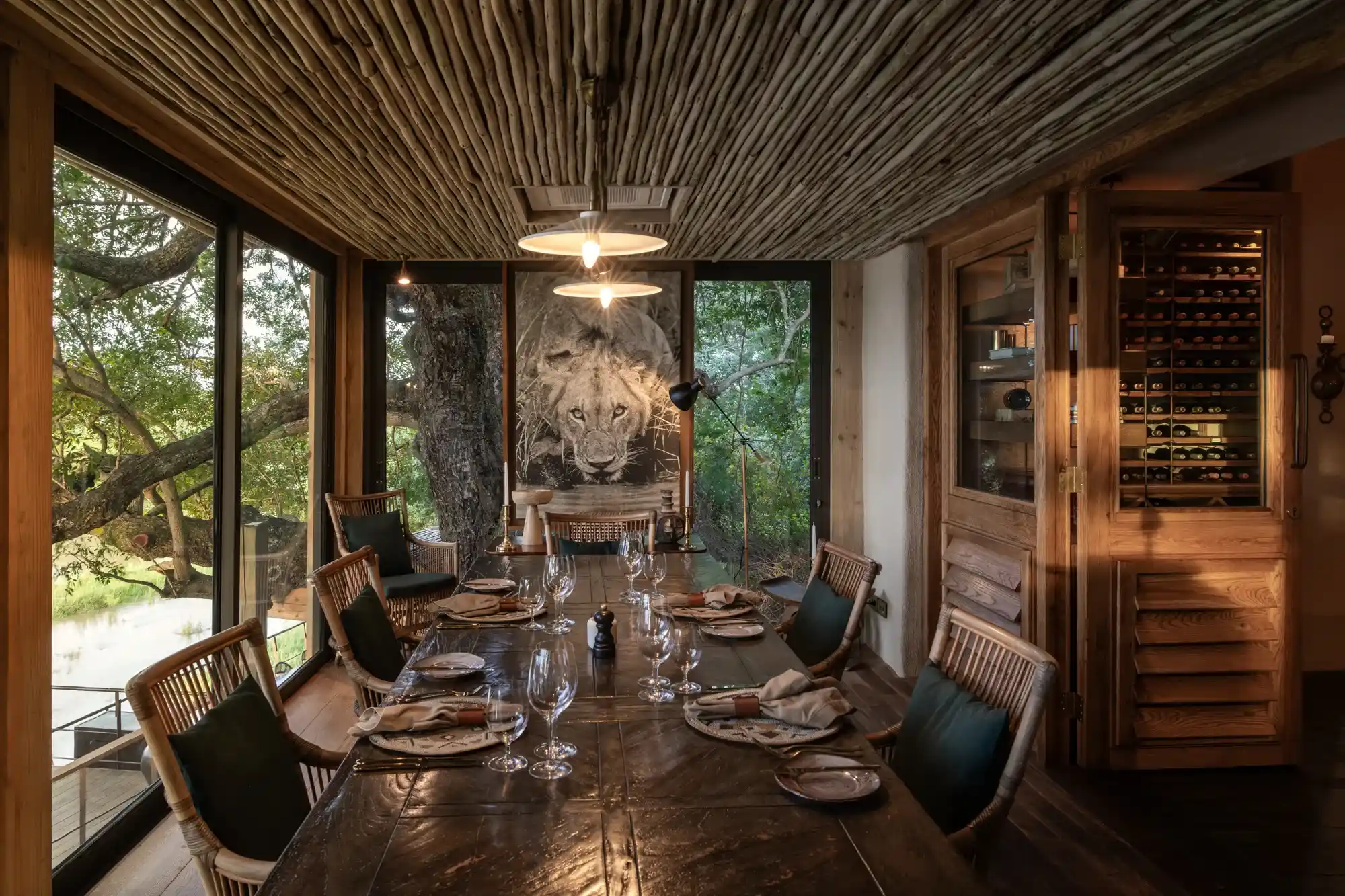 comedor de madera